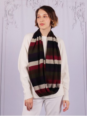 Jersey Loop Strips Print Scarf